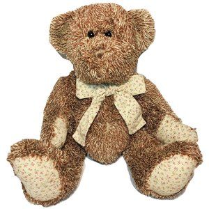 Circo Teddy Bear Plush Flower Bow Feet 13in.